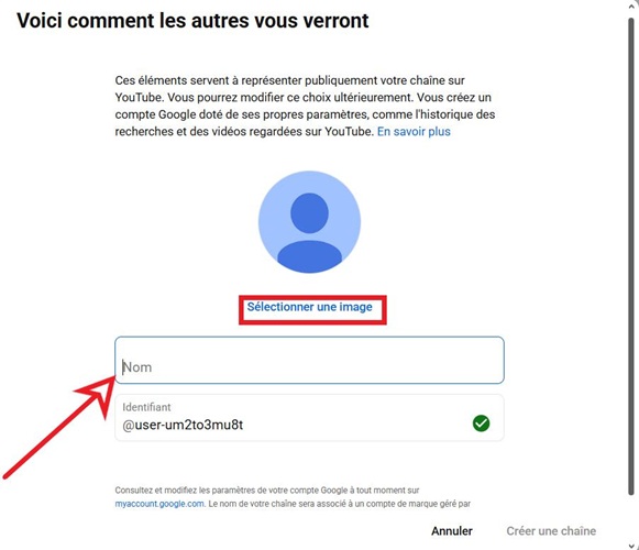 créer une chaîne YouTube 4