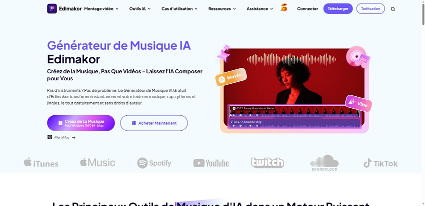 Programme de création musicale par IA