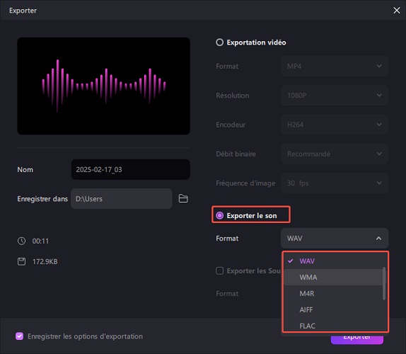 comment importer de l'audio sur chatgpt