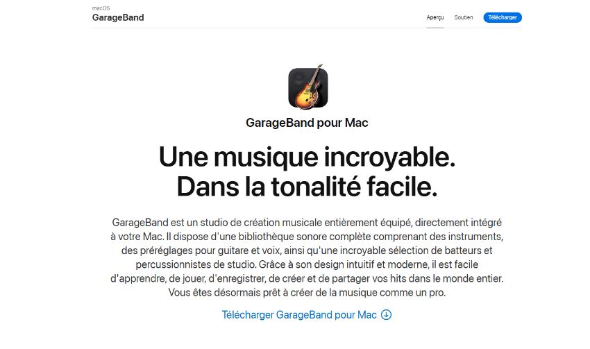téléchargement gratuit de dissolvant vocal pour Mac (GarageBand)