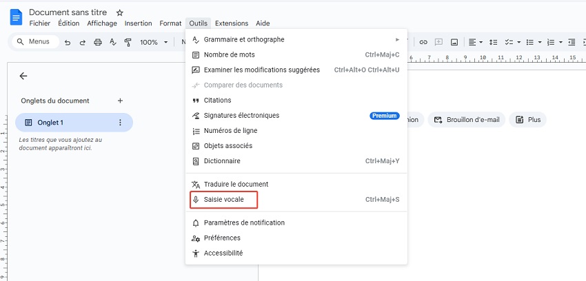 Méthode de conversion du texte d'une vidéo YouTube - Google