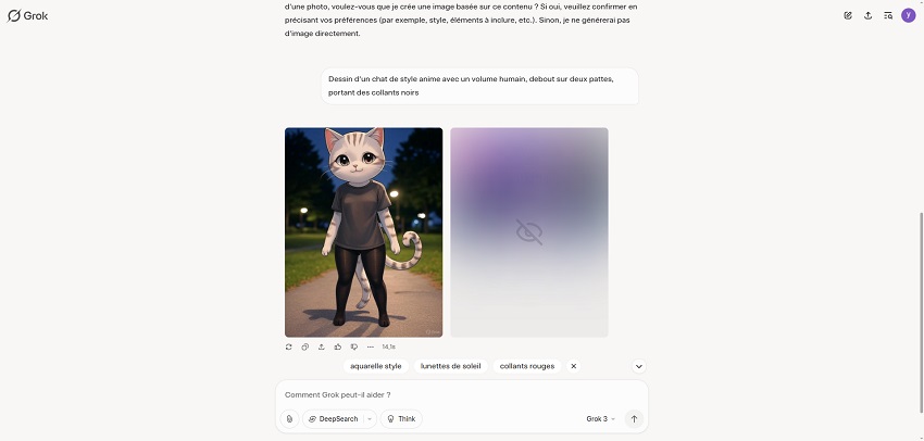 génération d'images grok 3