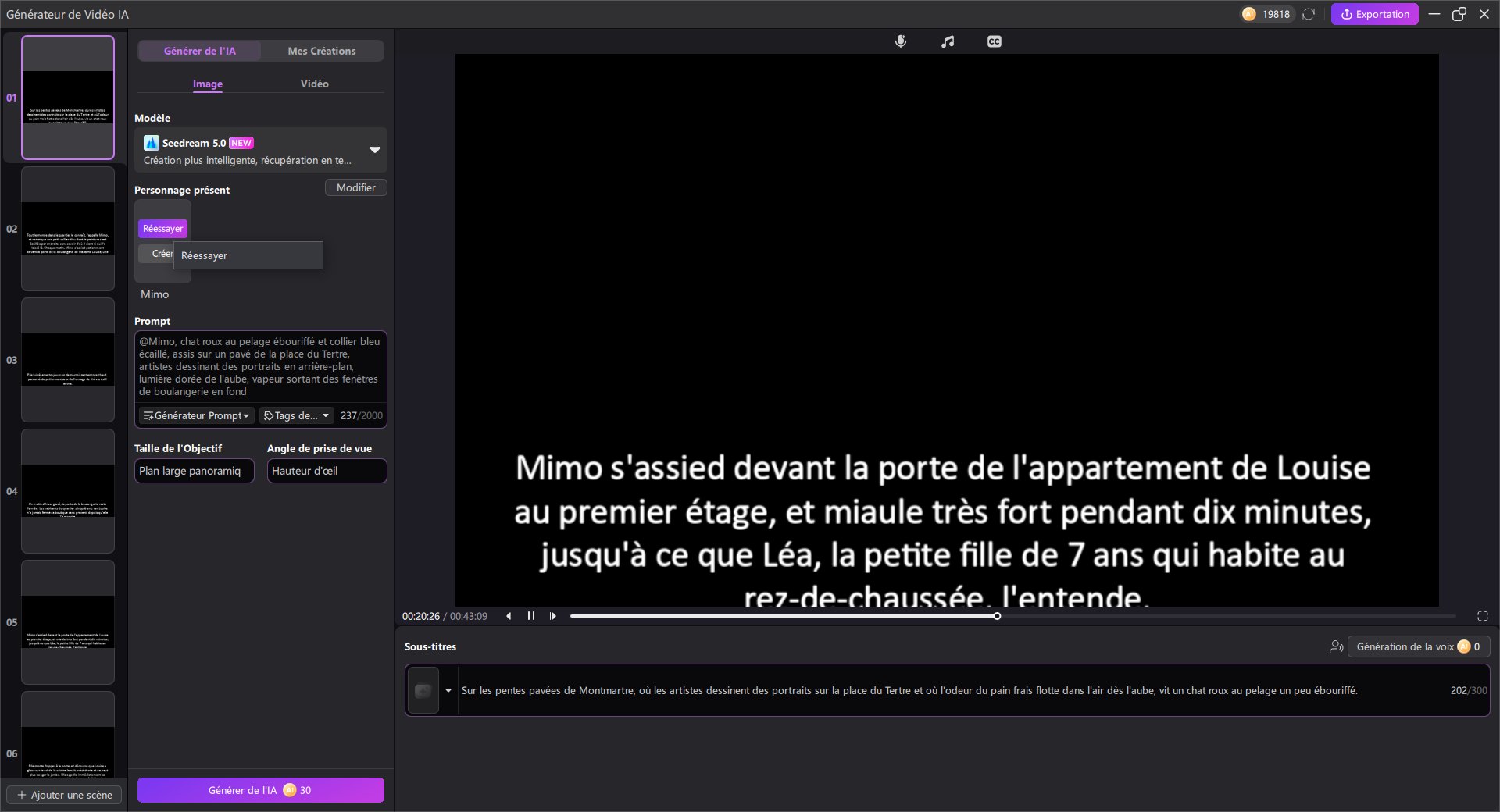 Utilisez Edimakor pour générer des scénarios de romans et des designs de personnages