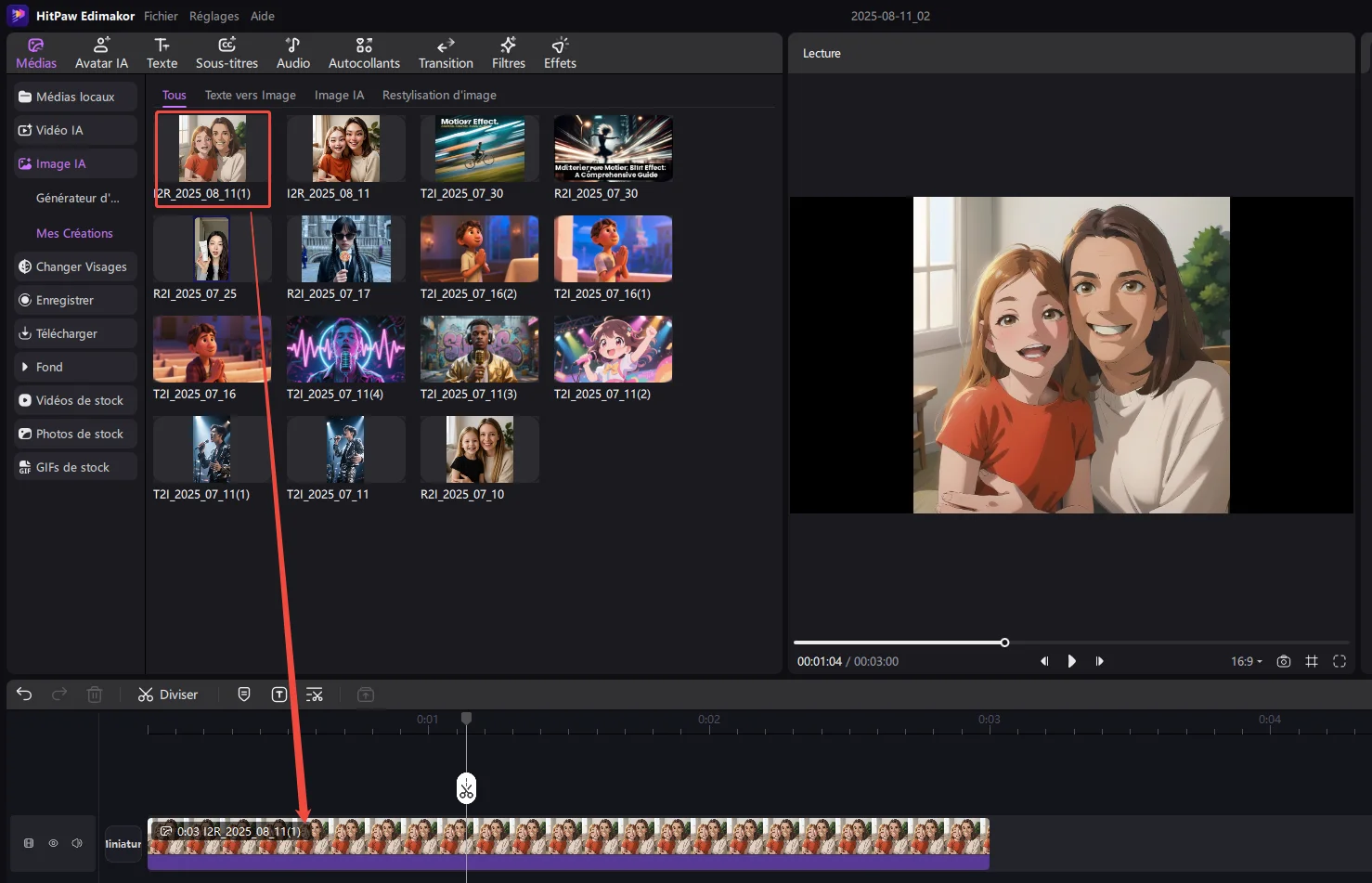 générer des dessins animés IA