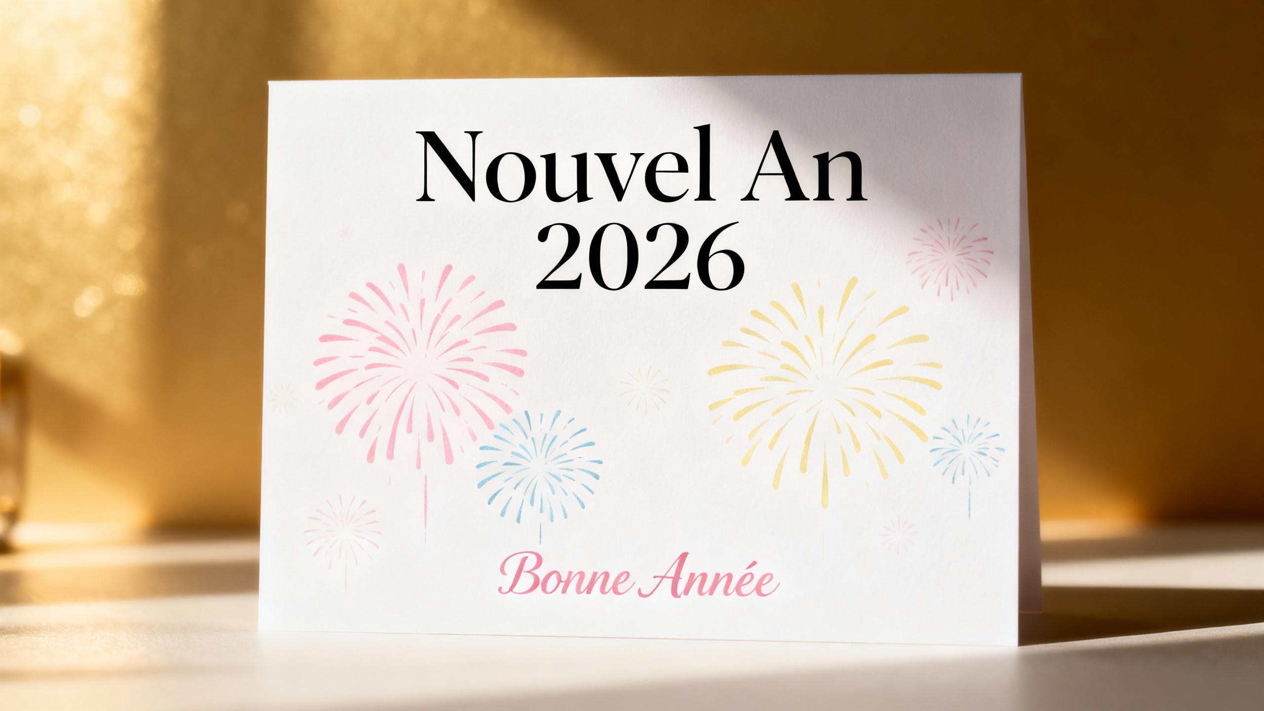 créer une carte de vœux pour le Nouvel An