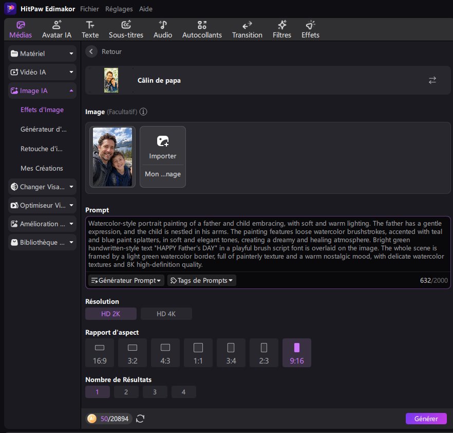 create fathers day video with edimakor