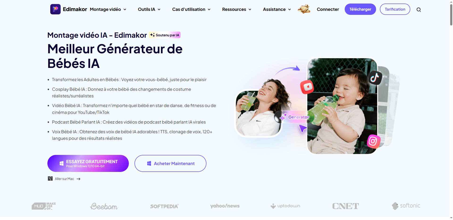 application futur bébé gratuite  - Edimakor