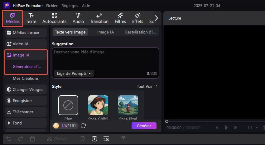générateur d'images IA