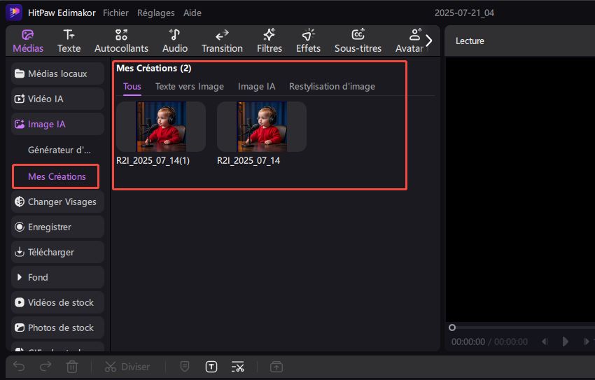 ai reference image ma création