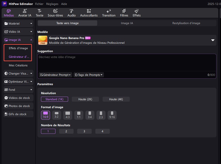 Créer des images avec Nano Banana Pro 2