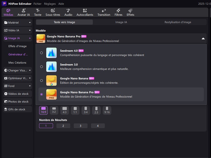 Créer des images avec Nano Banana Pro 3