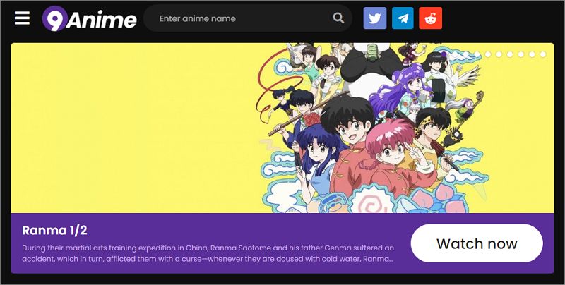 Site d'anime japonais