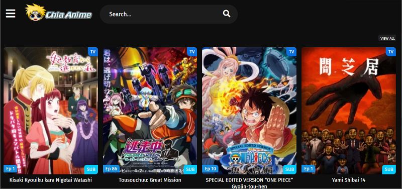 Site d'anime japonais