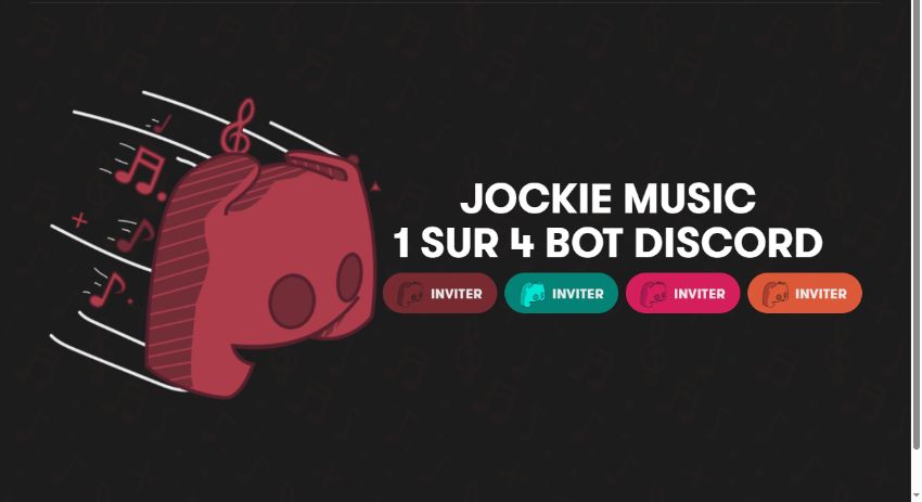 meilleurs bots de musique pour Discord Jockie Music
