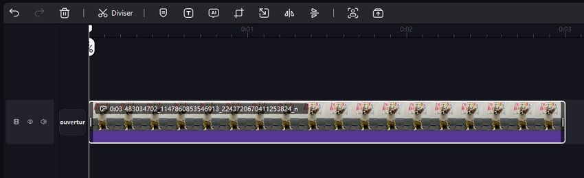 Déplacez-la vers la Ligne de Temps