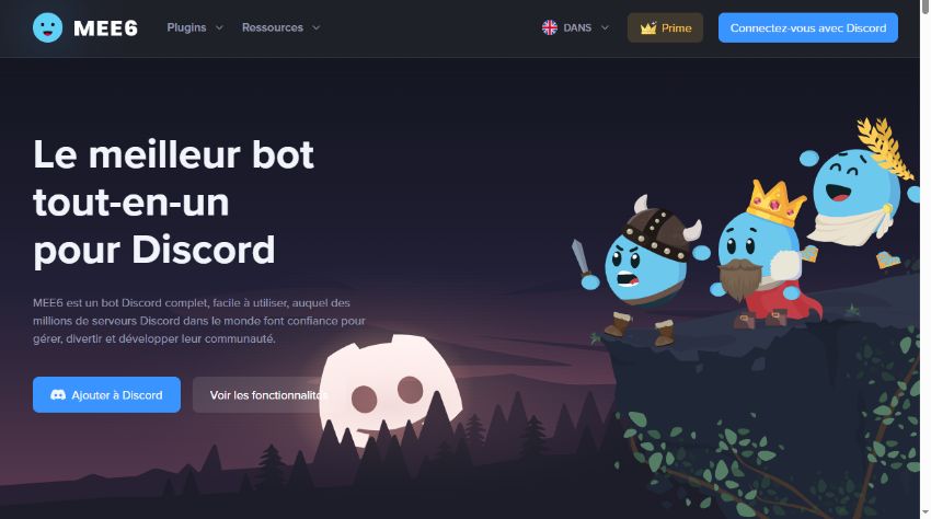 meilleur bot de musique Discord 2024 mee6