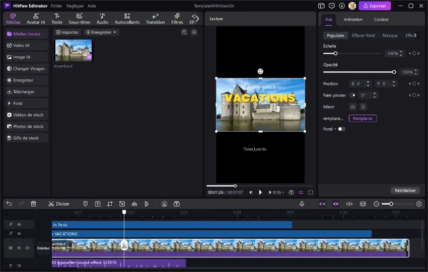 présentation vidéo Étape 2