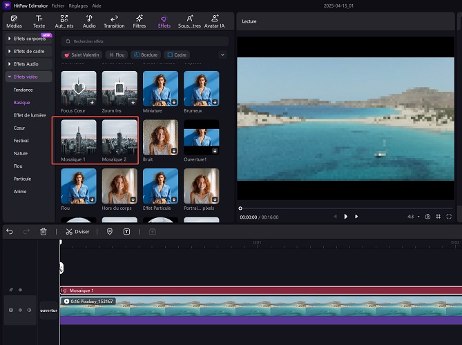 Comment mosaïquer une vidéo avec HitPaw Edimakor