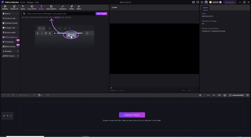 application lecteur musique