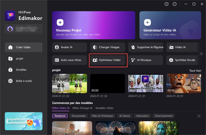 comment améliorer la qualité d'une vidéo sur Edimakor 1