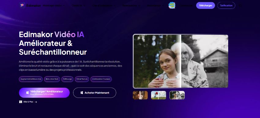 Programme d'IA pour améliorer la qualité vidéo