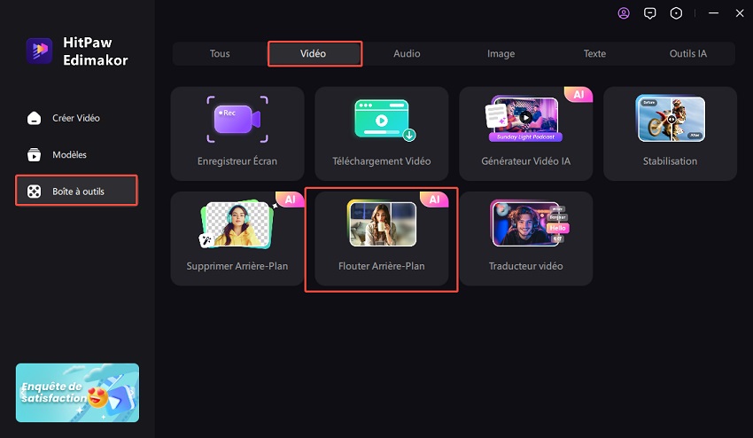 Flouter une vidéo avec Edimakor