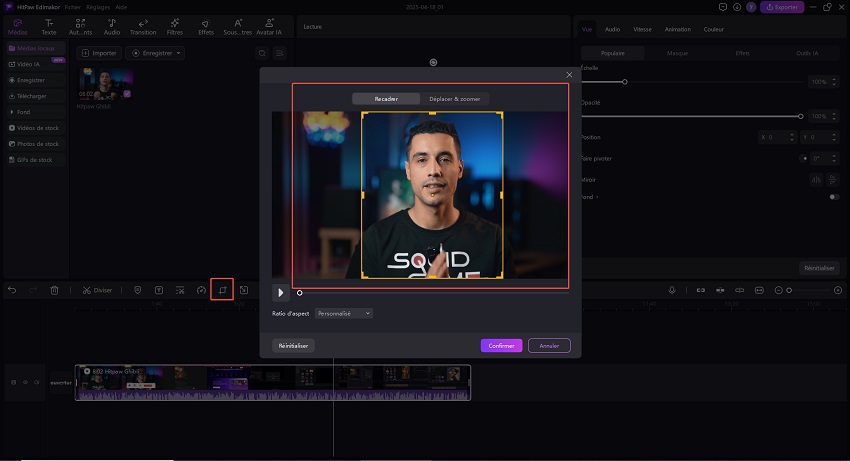 recadrer vidéo sur mac