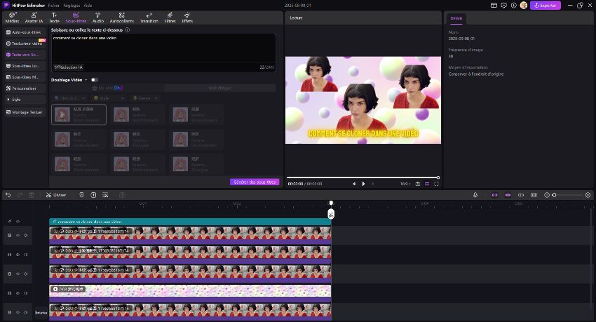 edimakor clonez-vous et changez d'arrière-plan
