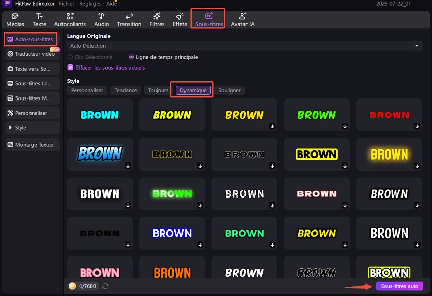 sous-titres automatiques