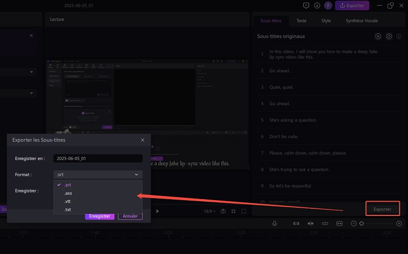 Conversion de fichiers audio en texte