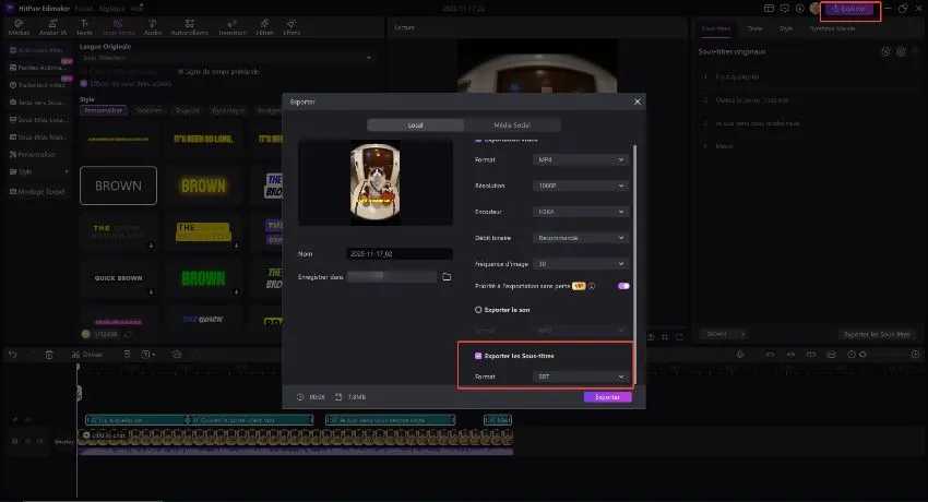 sélectionnez votre format