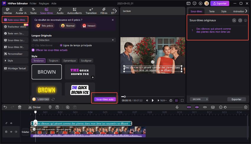 ajouter des sous-titres anglais guide 2