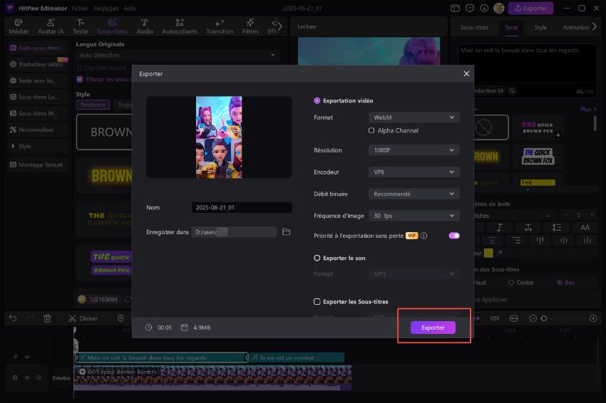 ajouter des sous-titres russes guide 3