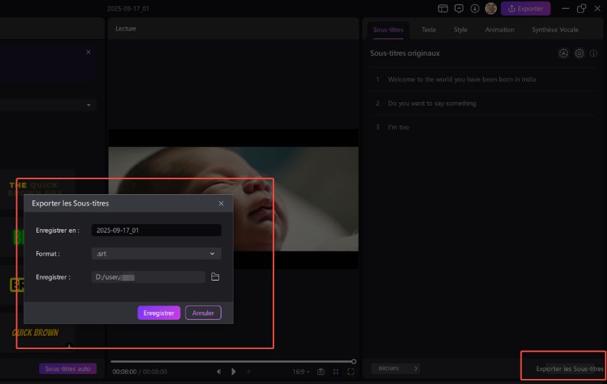 télécharger la transcription d'Edimakor pour Mac