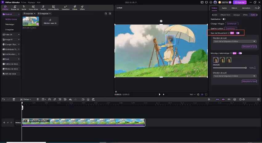 edimakor Comment utiliser le suivi de mouvement 2
