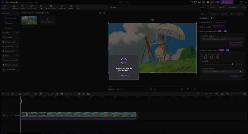 edimakor Comment utiliser le suivi de mouvement 3