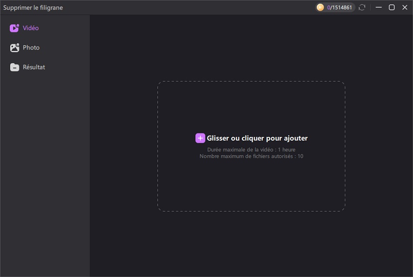 Suppression de filigrane vidéo étape 2