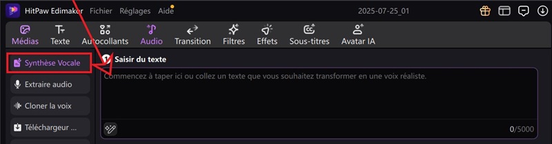 Synthèse vocale assistée par IA