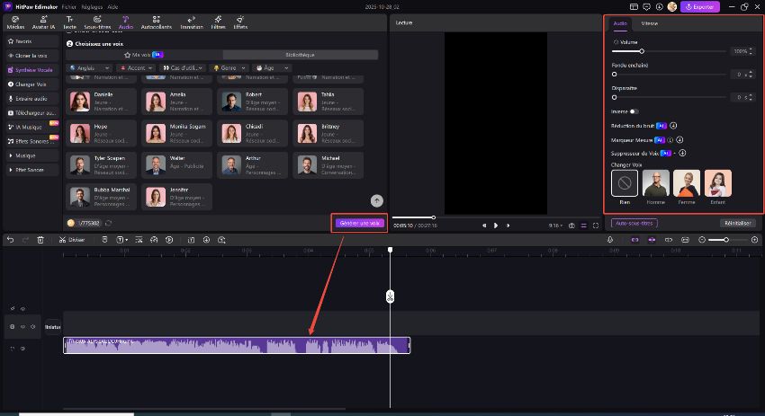 Synthèse de voix ia edimakor
