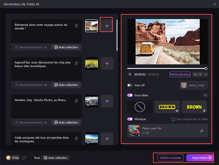 Génération de vidéos par IA
