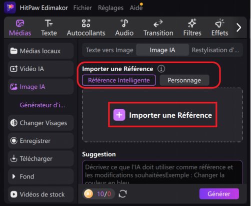 importer une référence