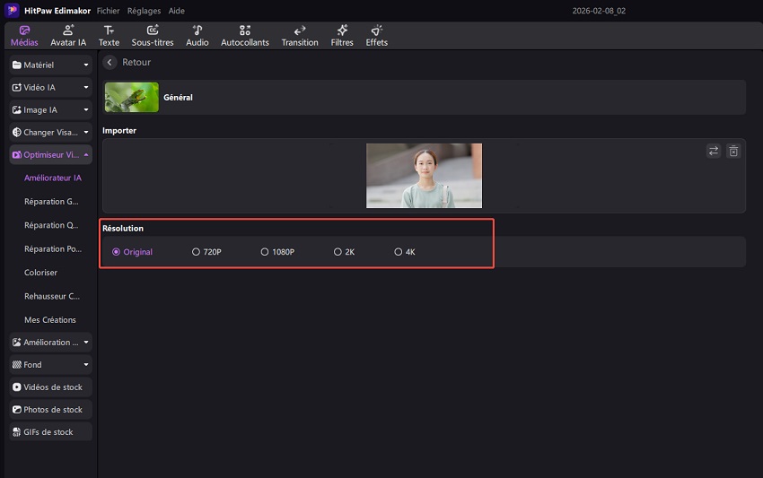 comment améliorer la qualité d'une vidéo sur Edimakor 5
