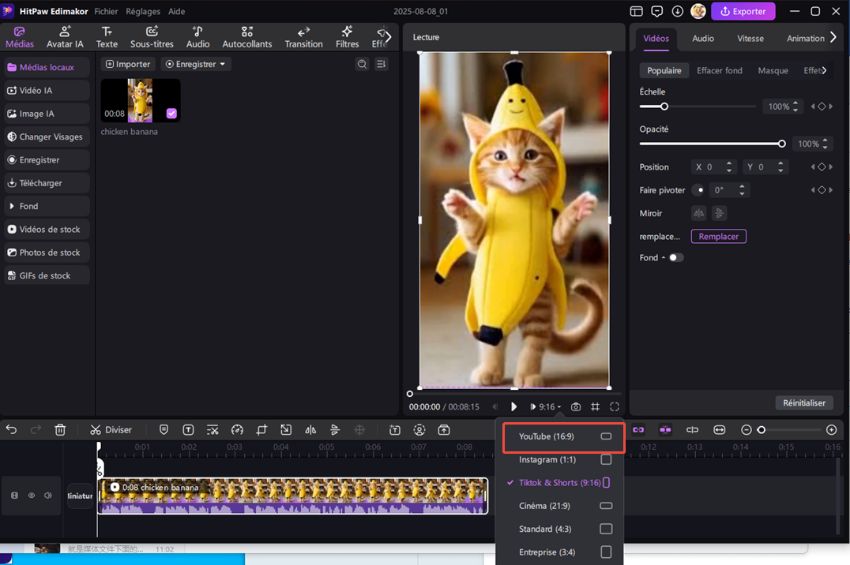 faire une vidéo portrait en paysage