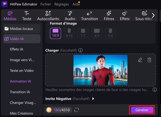 ainimation ia generer