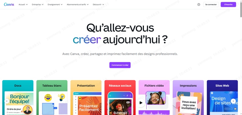 Canva faire un film avec des photos et musique