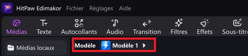 Choisissez un modèle