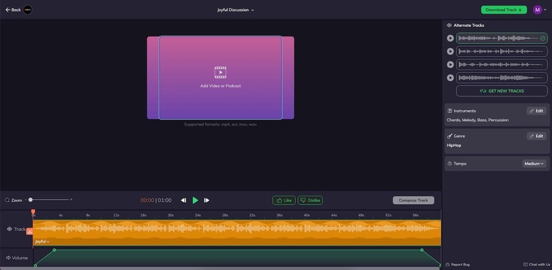 alternative à suno Beatoven.IA