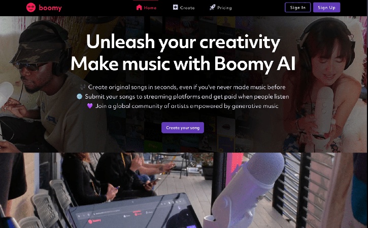 alternative à suno Boomy