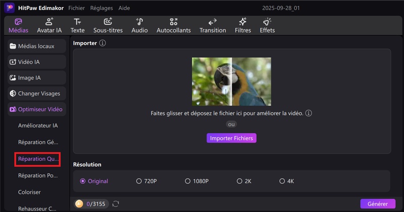 améliorer la qualité d une vidéo pixelisée Edimakor