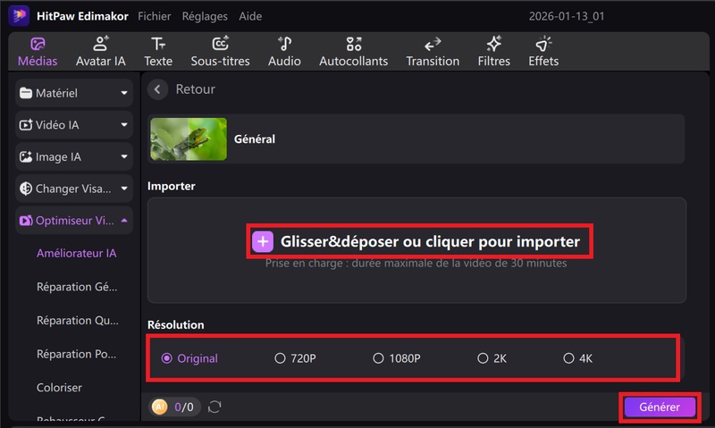 améliorer qualité vidéo imovie